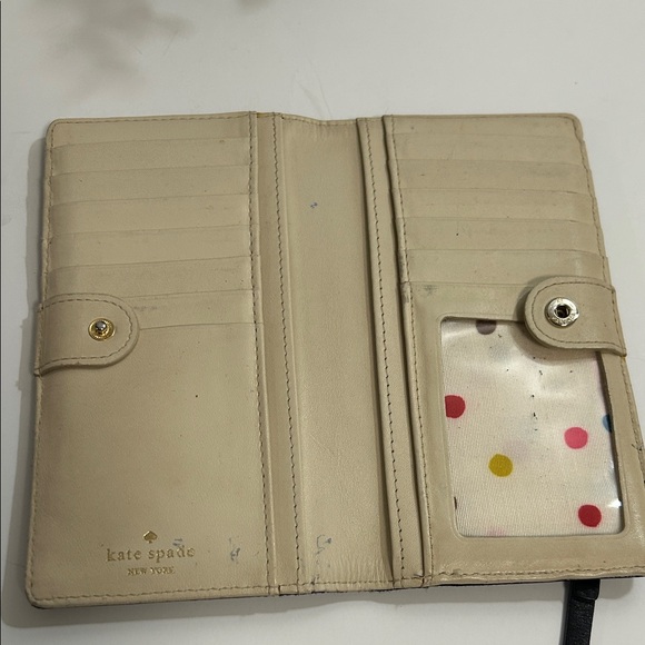 Kate Spade Black/ Cream Wallet - Picture 8 of 9